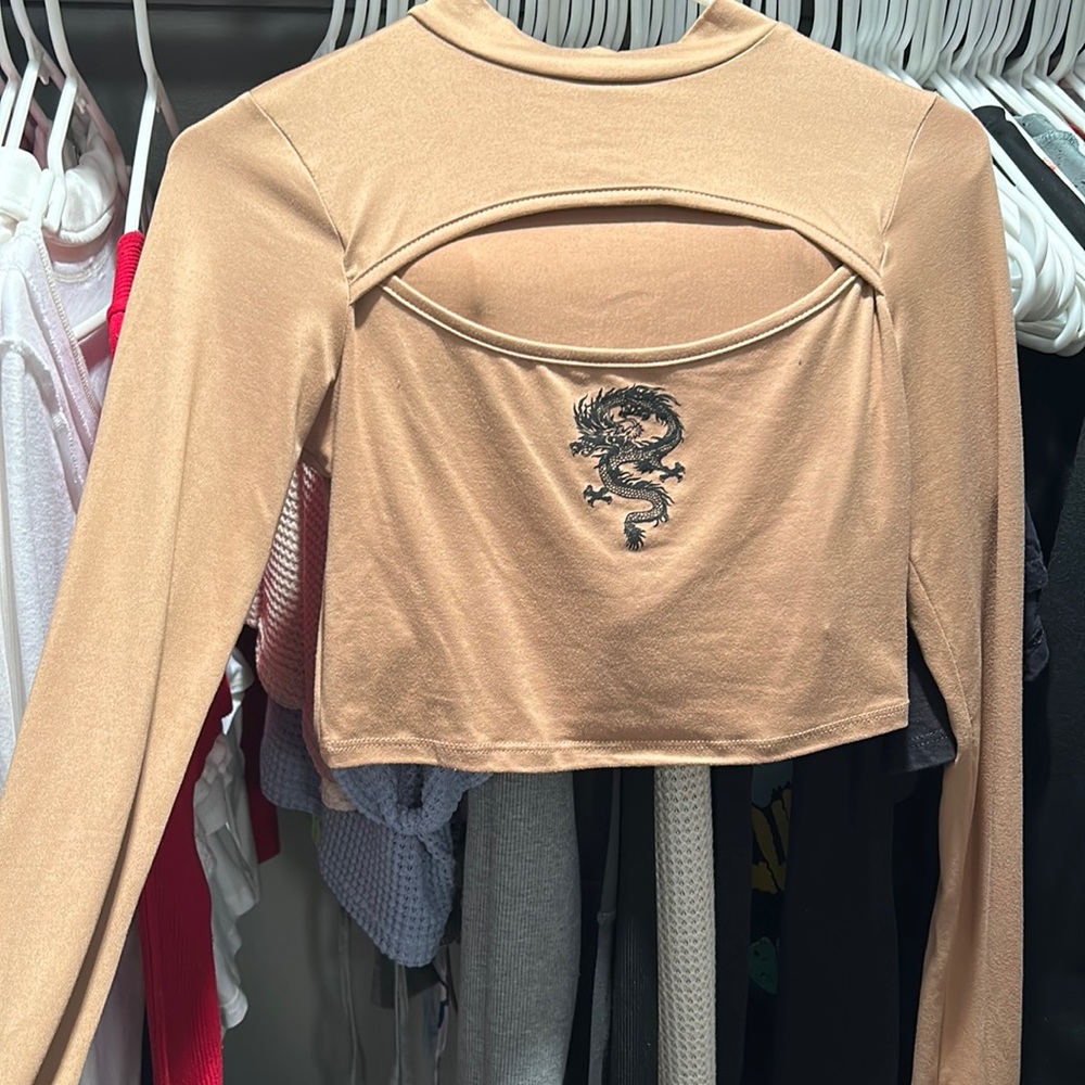 Women’s long sleeve brown shirts